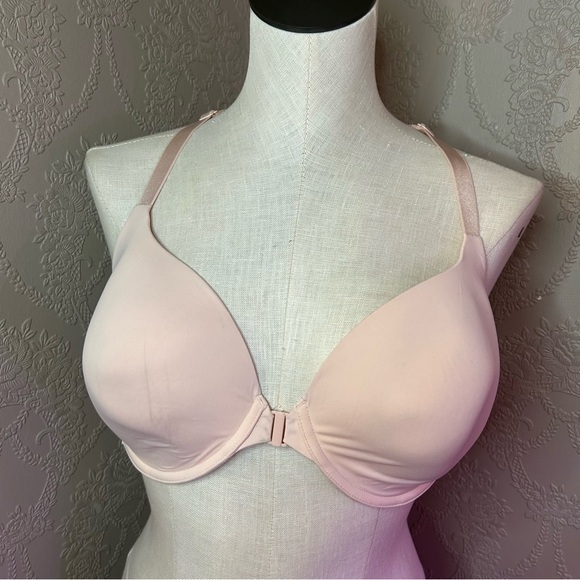 Women's Pink Bra Victoria’s Secret perfect coverage 36DD underwire lightly lined - Picture 1 of 6